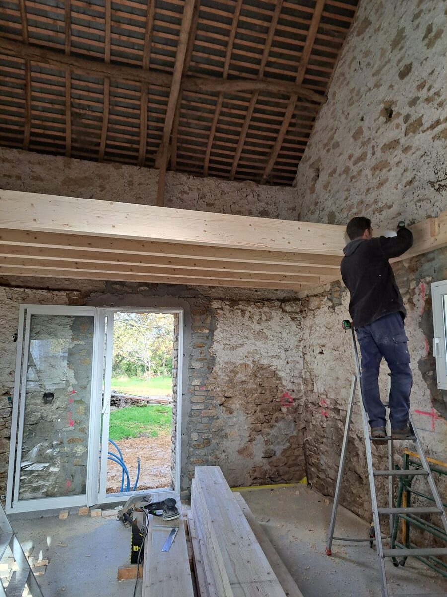 Ouest Menuisiers Plaquistes Travaux D Isolation Et De Charpente Treillieres Copie De Realisation D Un Plancher Bois Apres 1 1